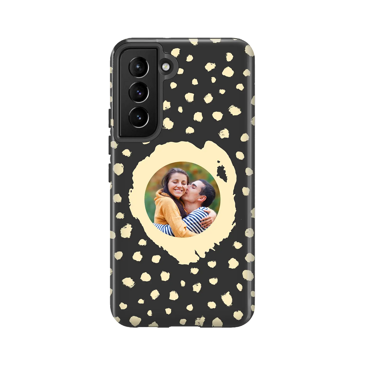 Grunge Dots Picture Style - spersonalizowane Galaxy  S Case