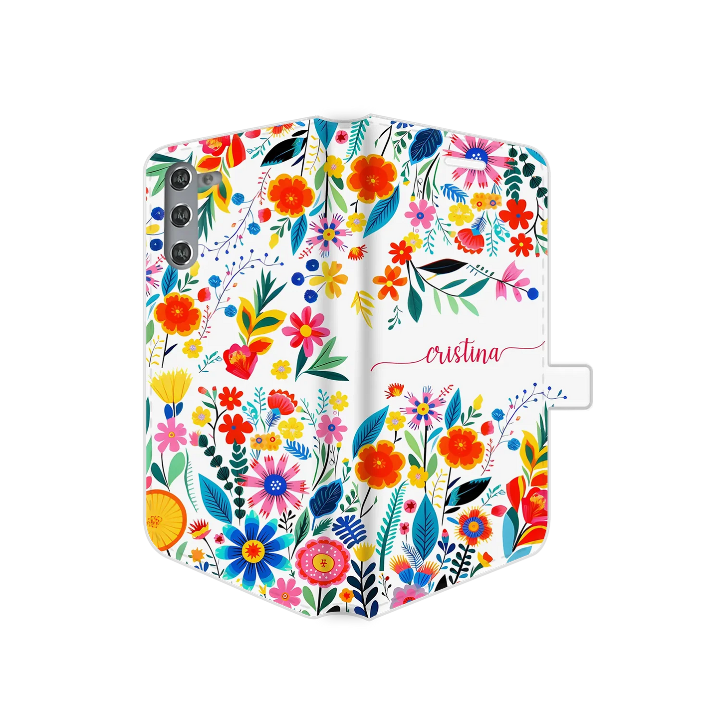 Etui Happy Flowers - spersonalizowane Galaxy  S