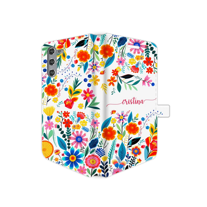 Etui Happy Flowers - spersonalizowane Galaxy  S