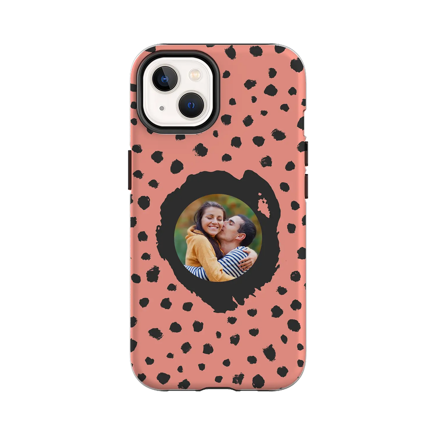 Grunge Dots Picture Style - spersonalizowane Etui na iPhone'a